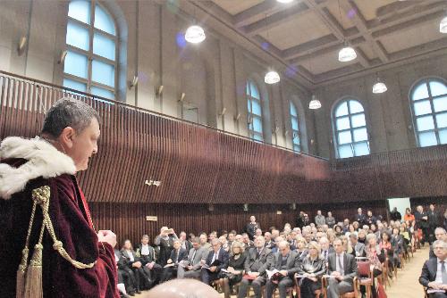 Intervento del presidente della Corte d'Appello di Trieste, Oliviero Drigani all'apertura dell'anno giudiziario.